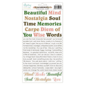Mintay 6"x12" Sticker Sheet Words - Academia