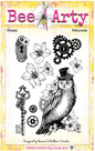 Bee Arty Owlpunk Clear Stamp Set
