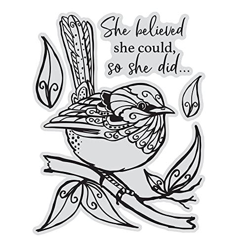 Couture Creations She Believed Stamp & Colour Outline Stamp