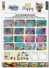 3 Quarter Designs Bee Happy 6"x4" Cardmaking Pack