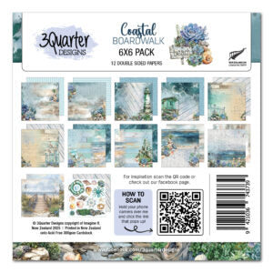 3 Quarter Designs Coastal Boardwalk 6"x6" Paper Pack