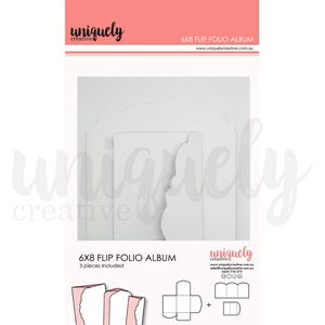 6”x8” Flip Folio Album - White