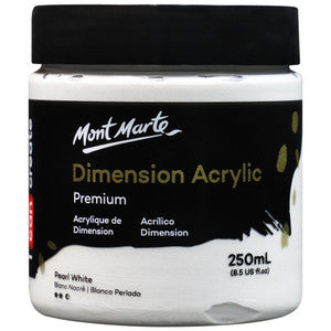 Mont Marte Dimension Acrylic 250mls - Pearl White