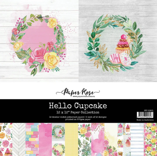 Paper Rose Hello Cupcake 12"x12" Paper Collection
