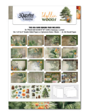 3 Quarter Designs Idyllic Woods 6"x4" Cardmaking Pack