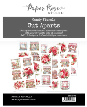 Paper Rose Candy Florals Cut Aparts
