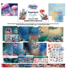 3 Quarter Designs Poseidon's Kingdom 12"x12" Paper Collection Pack