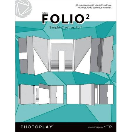 Photoplay Makers Series Folio 2 Album Kit 6"x8" - White
