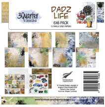 3 Quarter Designs Dadz Life 6"x6" Paper Pack