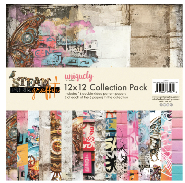 Uniquely Creative Steampunk Graffiti 12"x12" Collection Pack