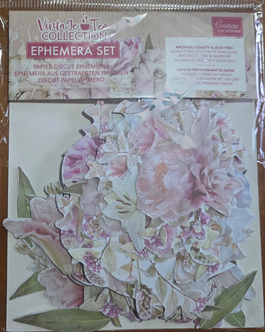 Couture Creation Vintage Tea Collection Ephemera Set