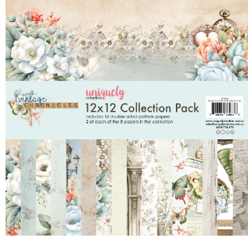 Uniquely Creative Vintage Chronicles 12"x12" Paper Collection Pack