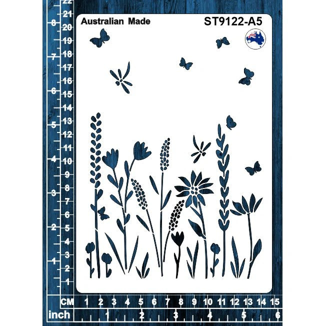 Scrapmatts Flowers Stencil ST9091-A5