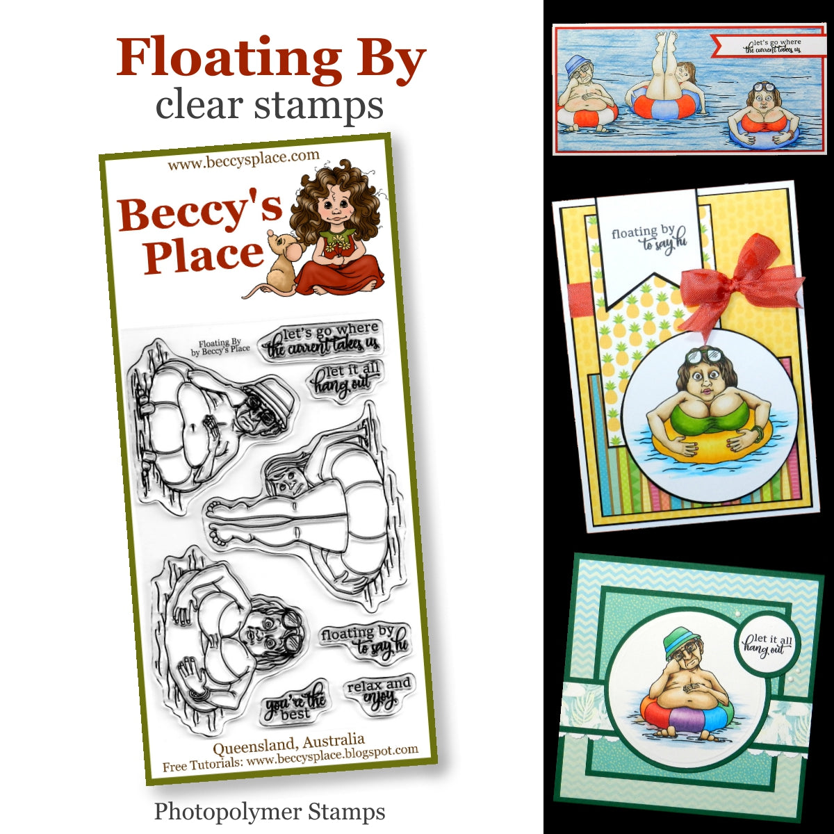 Beccy's Place Floating By Stamp Set
