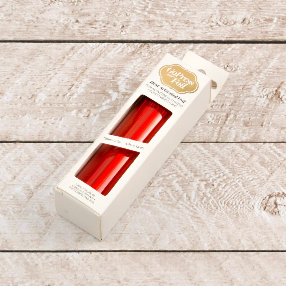 Go Press and Foil Me Foil - Red Orange (Iridescent)